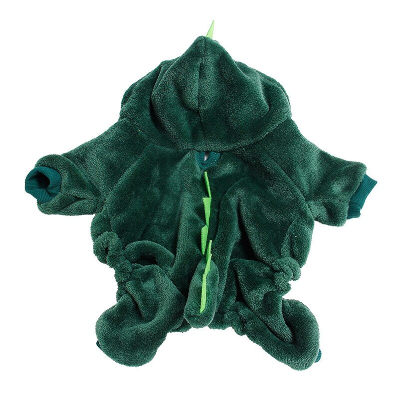 Imixlot Autumn and Winter Pet Clothes Funny Entertainment Cosplay Costumes Warm Velvet Clothing Dinosaurs Cosplay Jumpsuit