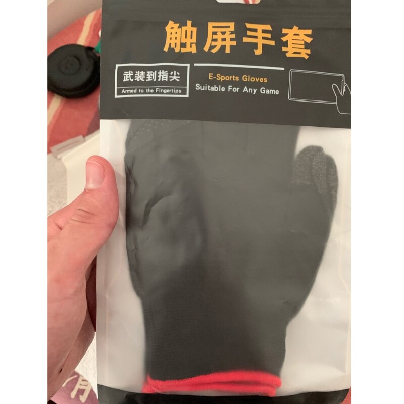 2pcs Hand Cover Game Controller for PUBG Sweat Proof Non-Scratch Sensitive Touch Screen Gaming Finger Thumb Sleeve Gloves