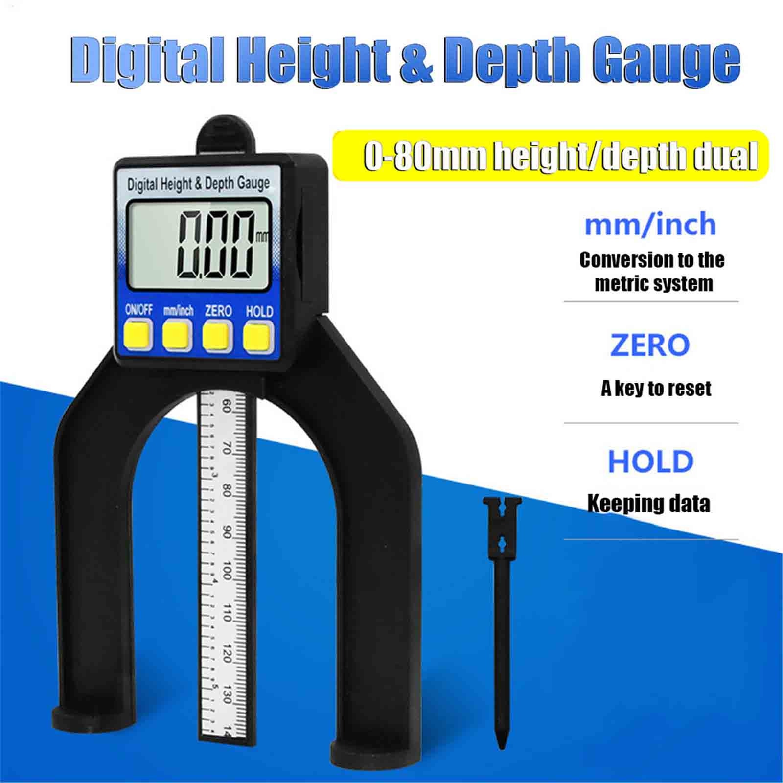 4# Lcd Digital Display Slide Caliper Vernier Ruler Height And Depth Gauge With Measuring Range Of 0-85mm Bottom With Magnets