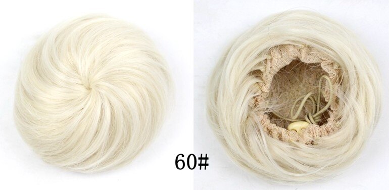 Vreugde &amp; Beauty 16 Kleur Krullend Chignon Hittebestendige Synthetische Clip In Hair Extensions Diameter 12 Cm Voor Vrouwen: #60