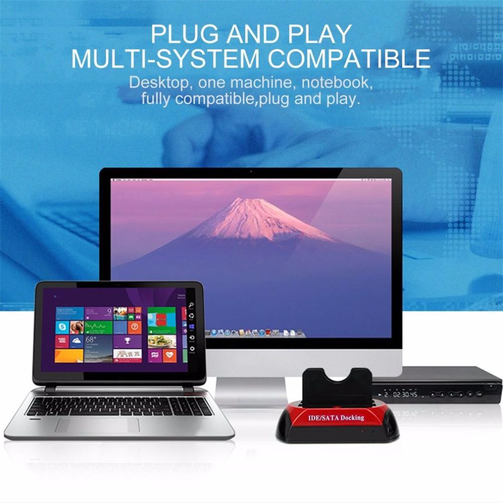 Hdd Docking Station Met Multi Card Reader Slot Voor 2.5/3.5 Inch Behuizing Sata/Ide Harde Schijf Docking station Drive Station