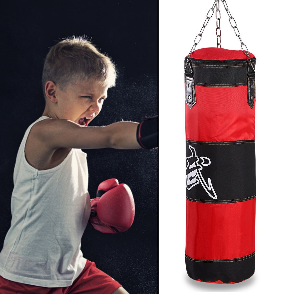 80CM Teenagers Children Kids Boxing Heavy Punching Training Bag Fitness Sandbag Exercises Workout Power Bag Boxing Sandbag