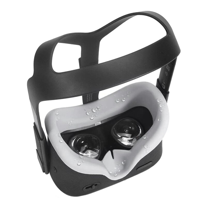 Vr Gezicht Siliconen Masker Pad Voor Oculus Quest Gezicht Kussenhoes Zweet Proof Licht Proof Gezicht Cover