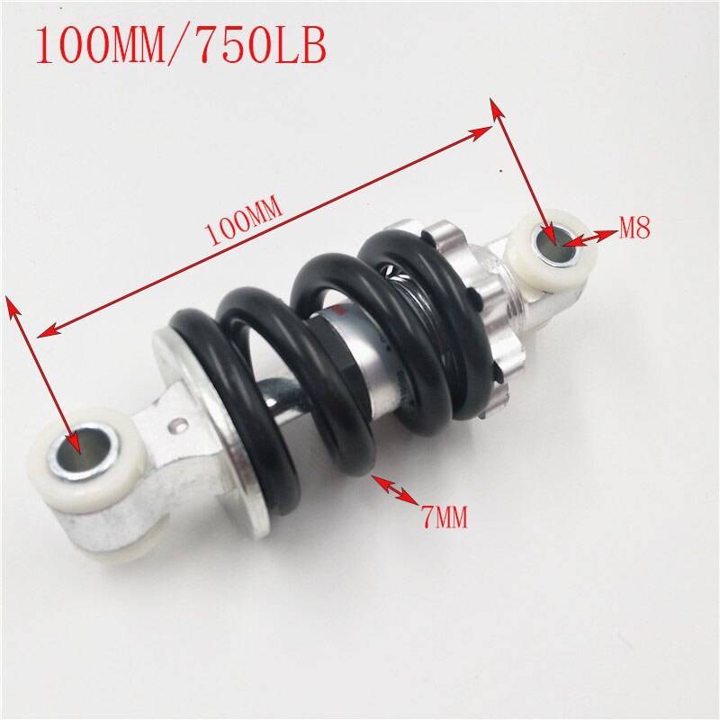 Hinten Suspension Schock 100 125 150 160 170 180 190 210MM für 47cc 49CC Super Minimoto ATV Quad elektrische roller Pocket Bike: 100MM (750LB)