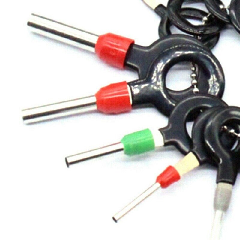 26Pcs/Lot Car Stainless Steel Plug Terminal Ejector Removal Tools Pin Needle Retractor Pick Electrical Wire Puller Tools Parts