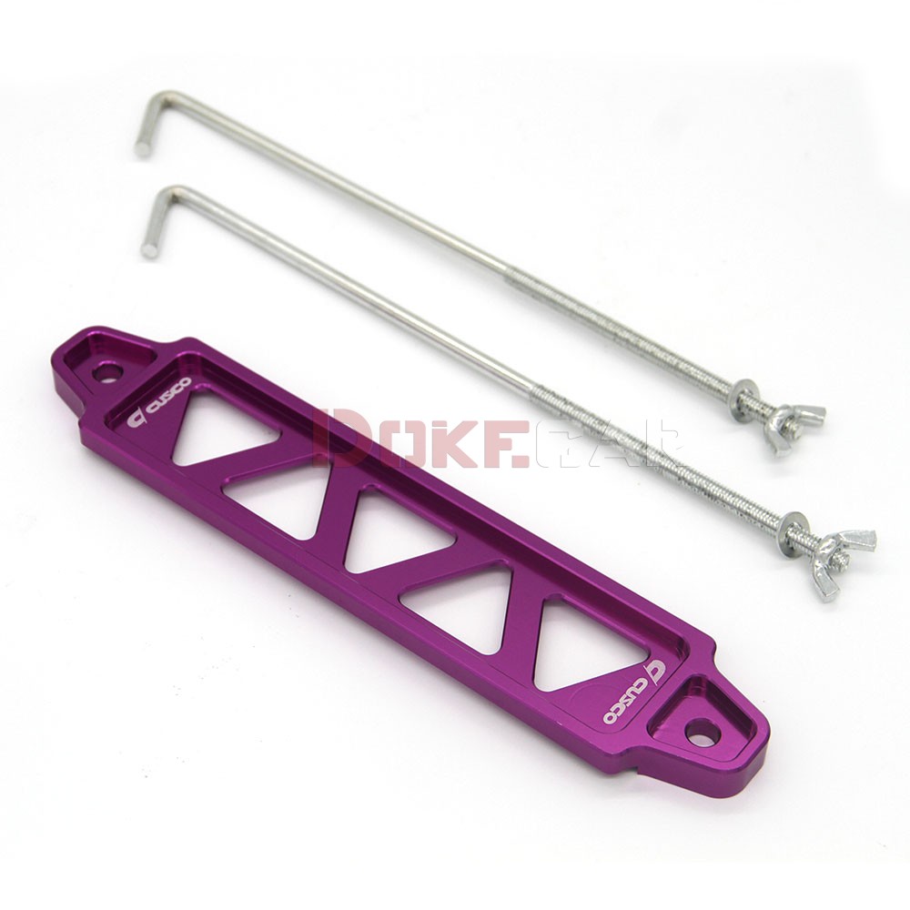 Alumínio Car Battery Tie Down Bracket, Alloy Battery Fasten Holder, 14cm, 19cm: Verde profundo