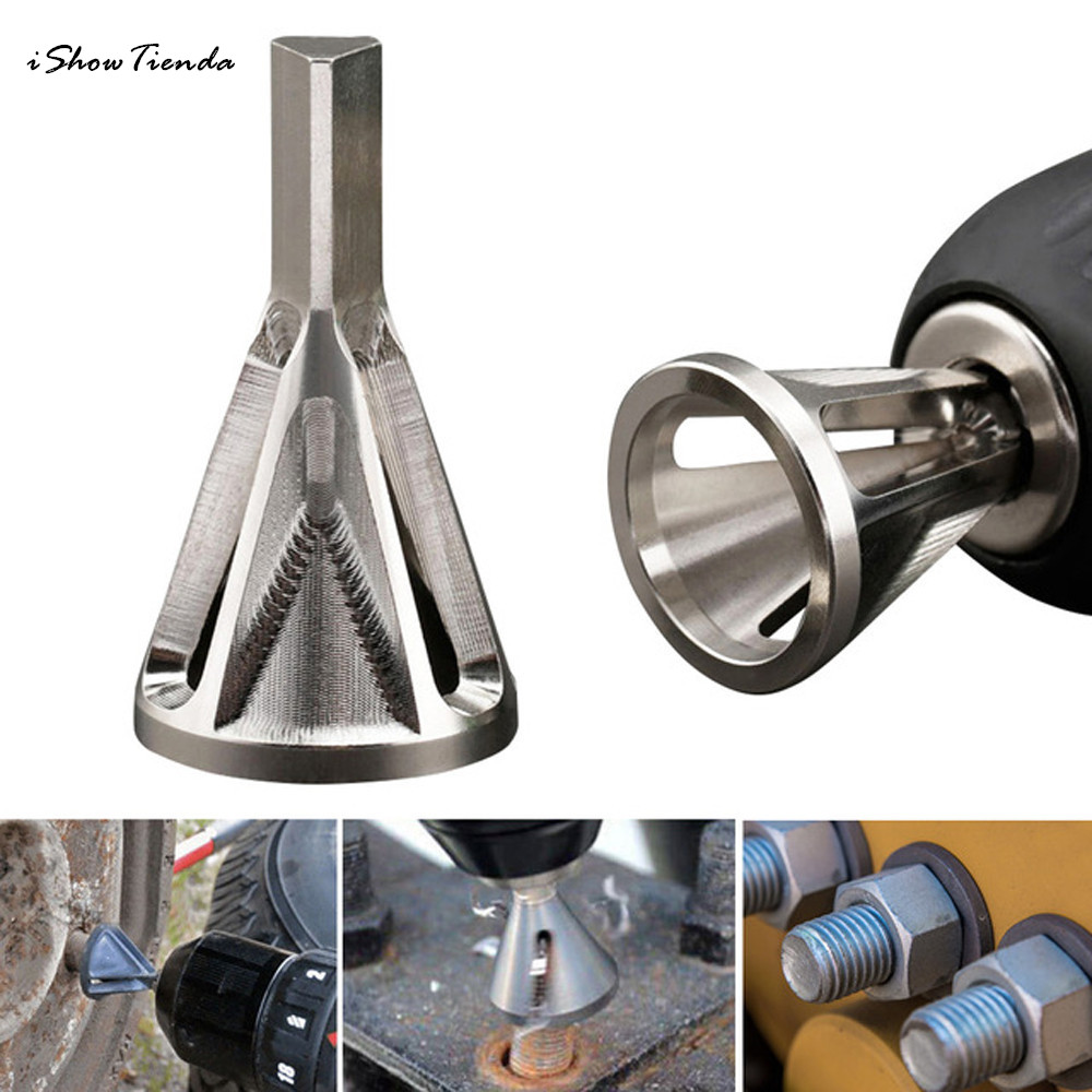 Stainless Steel Deburring External Chamfer Tool Drill Bit Remove Burr Silver Heliburr Deburring External Chamfer Tool Stainless