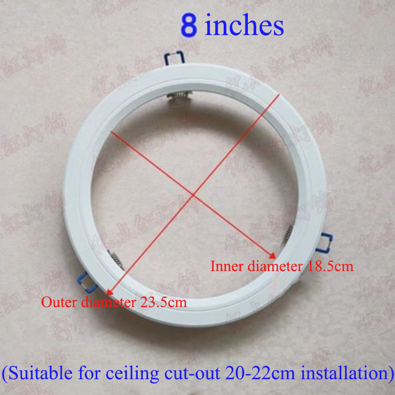 Led Downlight Spotlight Beugels Light Stand Adapters Lampenkap Ringen Gat Vergroten Witte Buitenste Frames Uitgesneden Remedial Cirkels hanglamp kappen lampenkappen lampenkapjes grote lampenkap lampenkap klein metalen