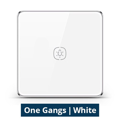 Zemismart Wireless Switch Work with Tuya Zigbee Hub One Two Three Gangs Touch Switches Sticker Battery Smart Life App Control: White 1 Gang