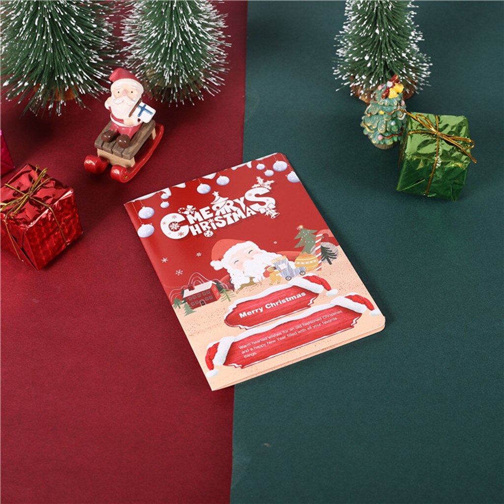 Christmas card 3D Stereo Greeting Card AR Virtual Imaging Technology Greeting Cards Free Ship открытки Z5: E