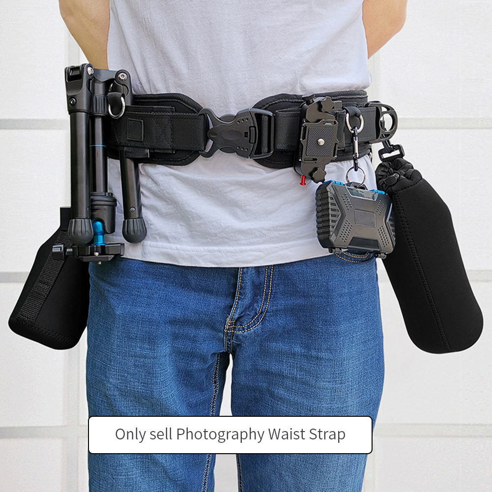 Multifunctional Photography Waist Strap Heavy Duty Hanging Camera Climbing Adjustable Length Quick Release Tripod With D Ring