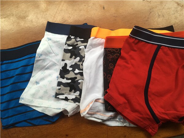 1 st/lot storlek 34cm-36cm tonåringar pojke boxersunderkläder storlek 14t-20t pojke under trosor bomull mjuk bekväma manliga shorts boxare