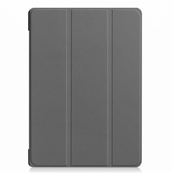 Painted leather 3 fold Magnetic cover case For Lenovo Tab E10 X104 Tablet released) for Lenovo Tab E 10 X104 tablet cover: ka si te-gray