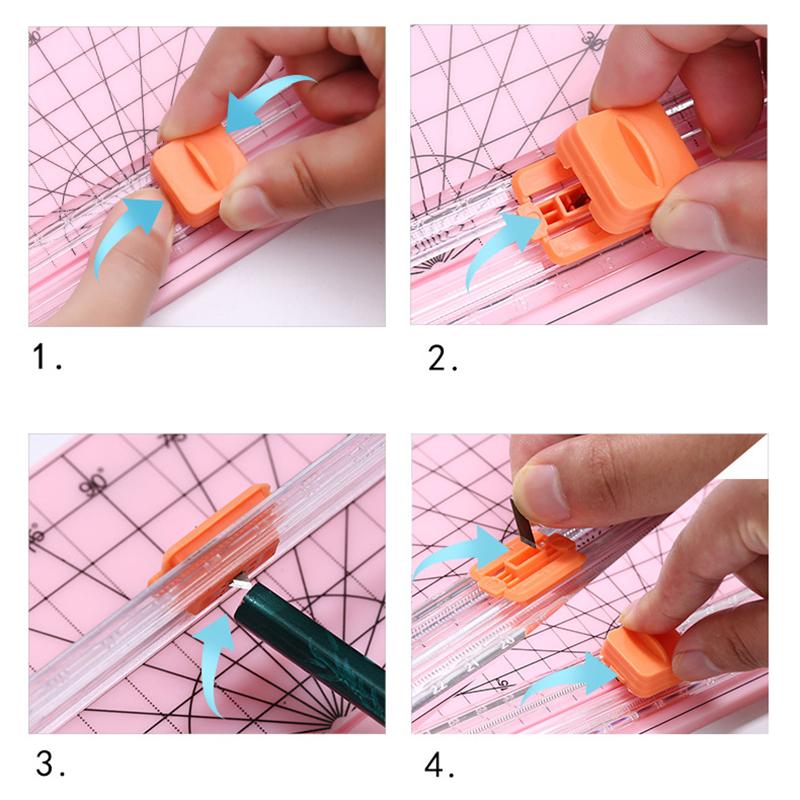 A4/A5 Precision Card Trimmer Cutter DIY Art Photo Cutter Mat Machine Office Paper Cutting Tool Crafts Scrapbook Blades Stationer