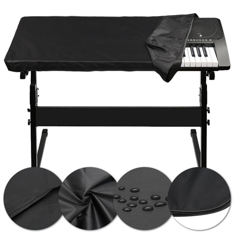 61/88-key Electronic Keyboard Cover Electronic Digital Piano Keyboard Cover Dustproof Durable Foldable Piano Cover