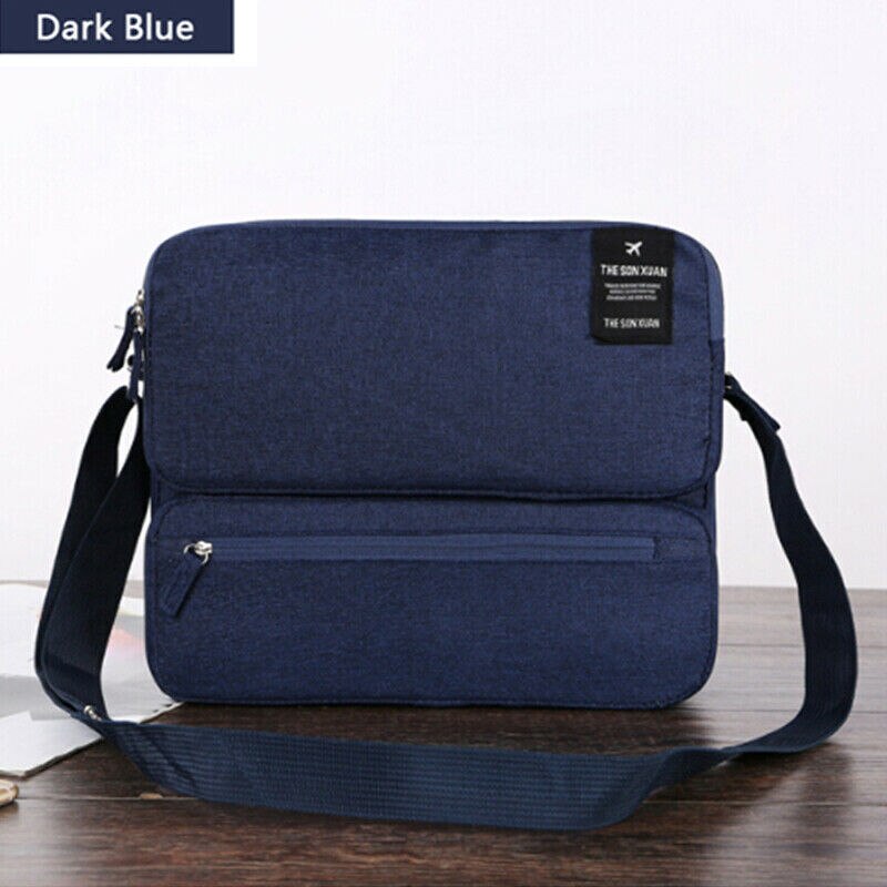Bolso de viaje Unisex para hombre y mujer, bolsos de un solo hombro, bandolera con capacidad de viaje, cruzado, multibolsillos: Azul oscuro