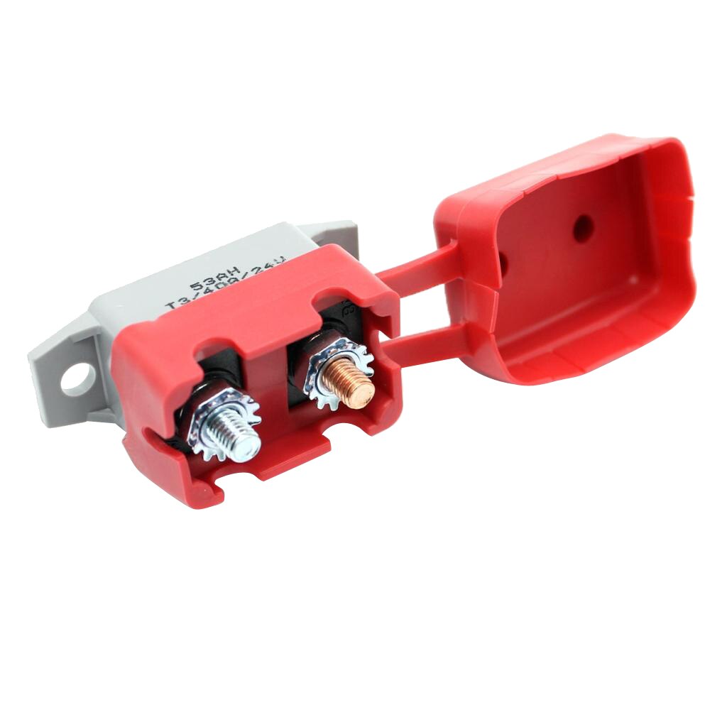 12V/24V Circuit Breaker & Protective Cover Manual Reset Protector Battery Breaker 40A For Car Vehicle Winch Yacht Boat Trailer