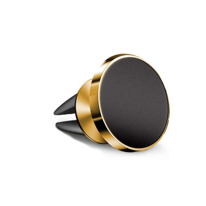 Magnetische Auto Houder Voor Telefoon Universele Houder Mobiele Telefoon Houder Stand Voor Auto Air Vent Mount Gps Auto Telefoon houder: gold