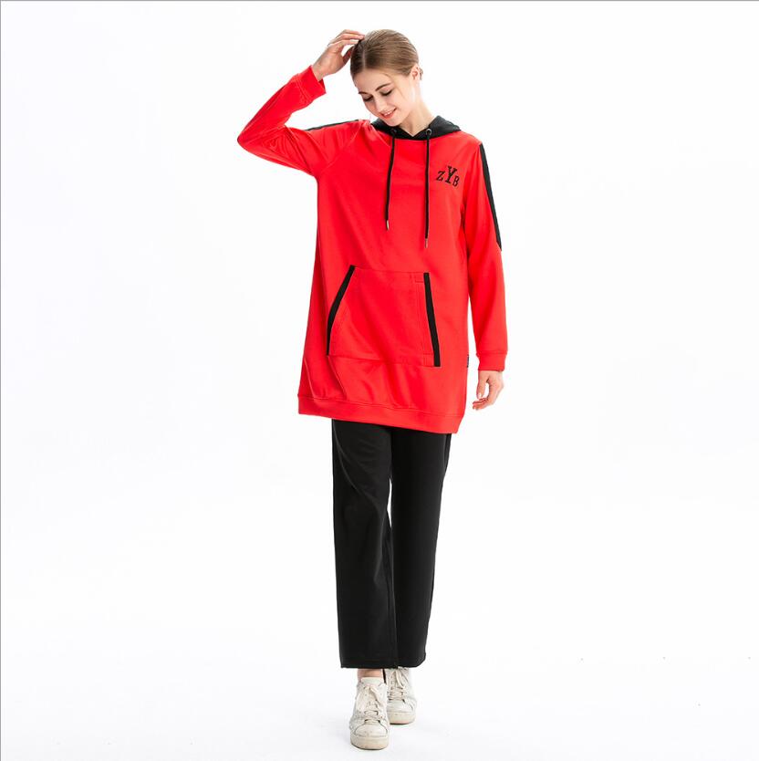 Survêtement musulman pour Femme, pull à capuche, vêtement de Sport: sport suit / M