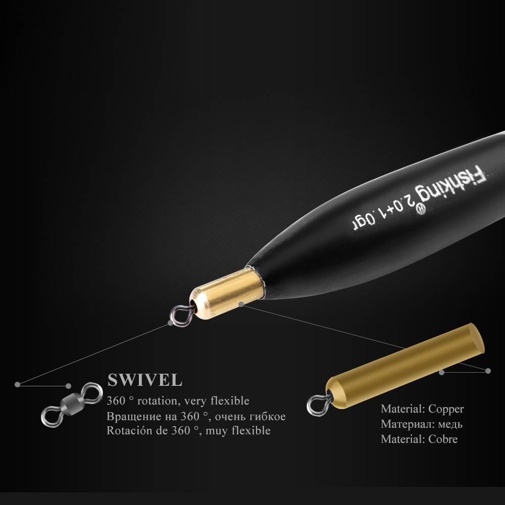FISH KING-flotador de corcho para pesca de carpa, pesca accesorios flotadores de pesca boyas flotantes de pesca flotador flotador pesca pesca accesorios maBalsa Bobber, 1,0 + 1,0g/1,5 + 1,0g/2,0 + 1,0g, 3 unids/paquete