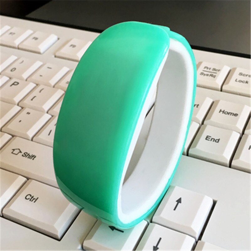 10 Kleur Dolfijn Armband Horloge Band Digitale Horloge Rode LED Horloges vrouwen Horloge Sport Klok reloj hombre relogio: thin green