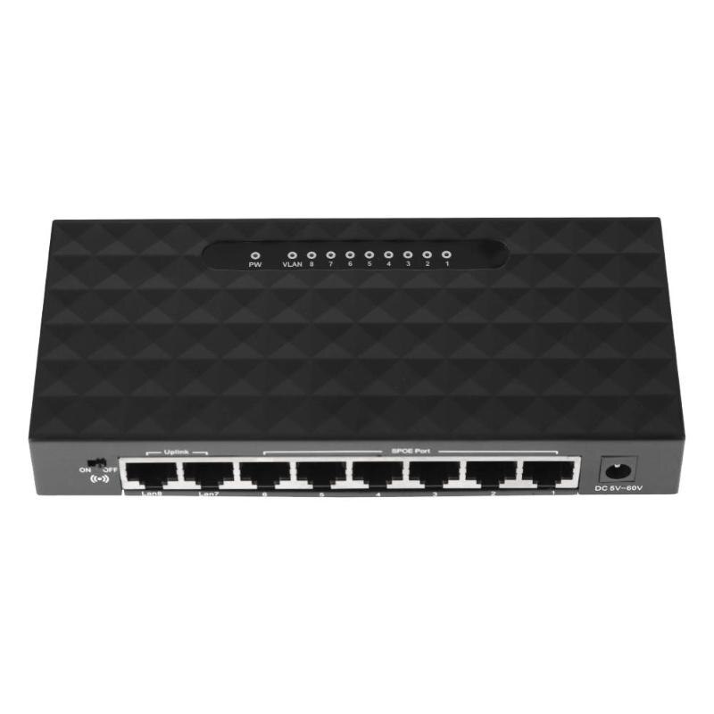 Sieci 8 portowy przełącznik biurkowy 10/100 mb/s szybki Ethernet przełącznik Lan Centrum wsparcie 6-55V