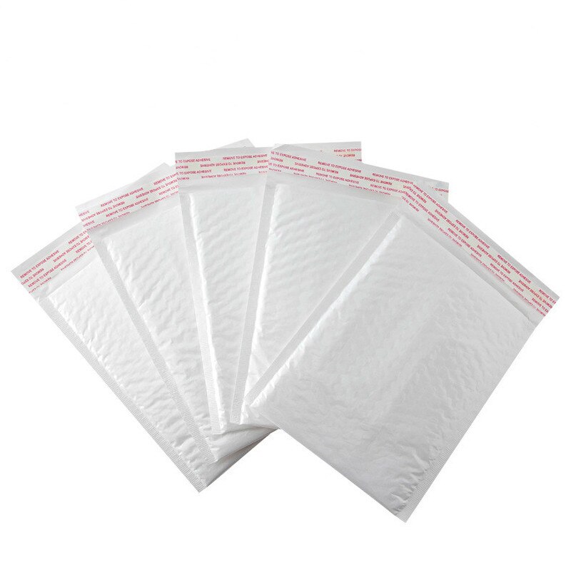 Plastik hvid skum konvolut pose mailers polstret konvolut med boble postpose wrap emballage poser 50pc 13*13cm