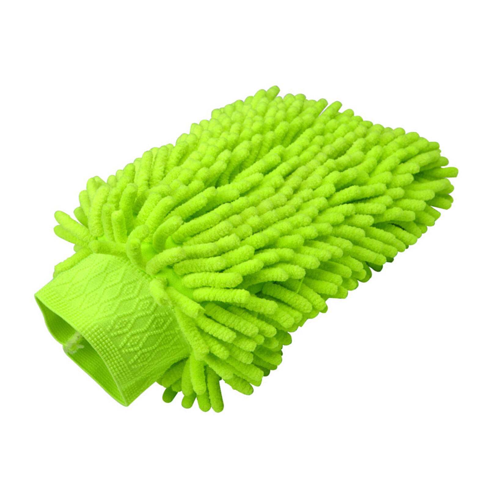 Uds de microfibra guante para lavado de coche herramienta de limpieza de cepillo de limpieza cepillo de detallando lavado de coche guante para lavado de coche esponja: Green