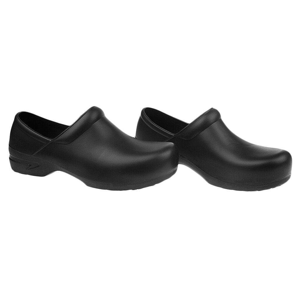 Mens Chef Shoes Nonslip Safety Work Shoes For Kitchen Cook Garden Work Clogs Oil Water Resistant