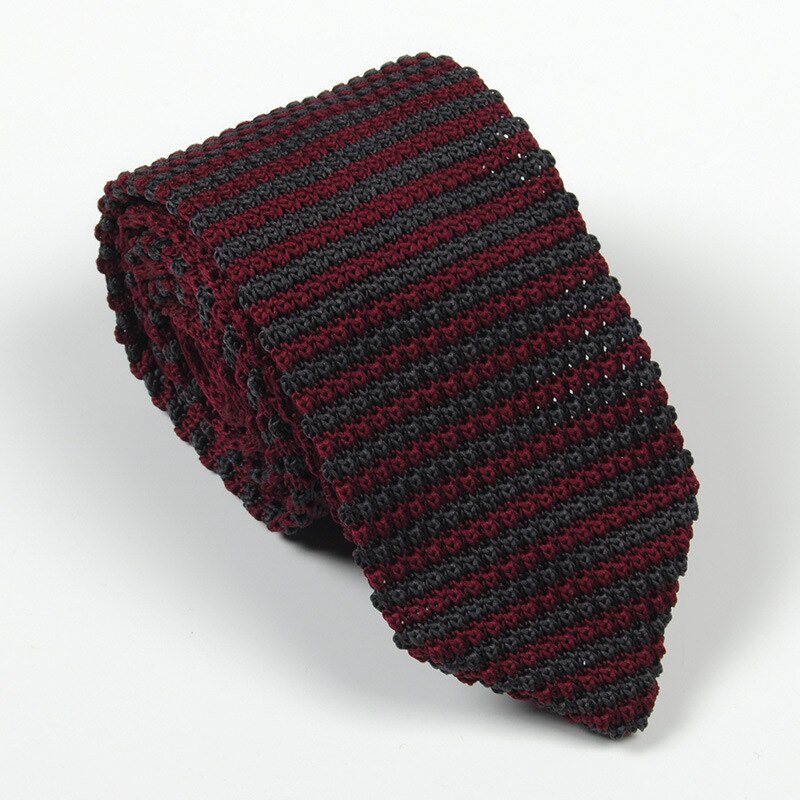 Cravate pour hommes 6-7cm à la | Cravate en laine décontracté, tricot sauvage, cravate pointue pour hommes, fête mariage marié, cravates quotidiennes, porter le cou: A2408