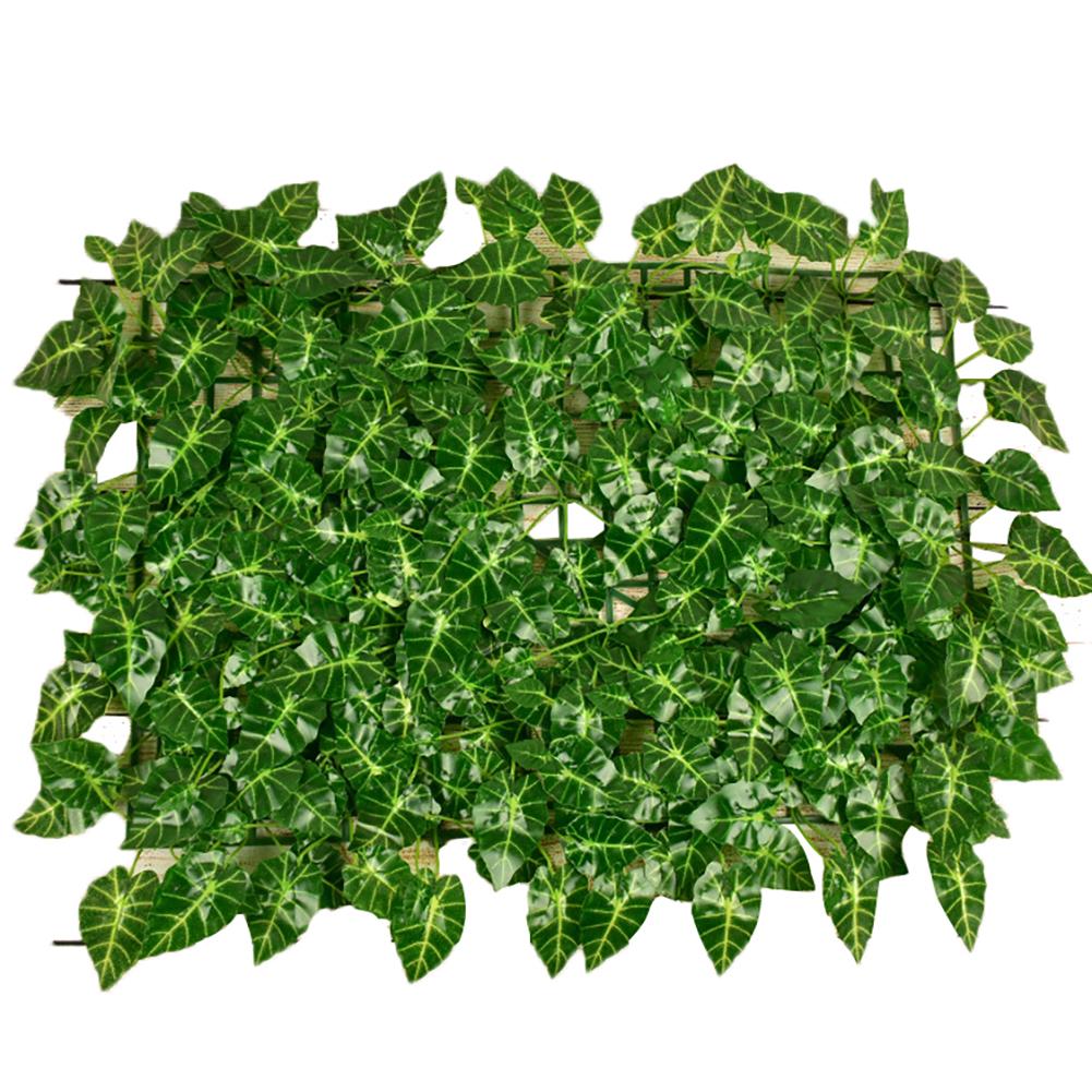 Simuleringsanlæg væg topiary grønne paneler privatliv skærm hegn tunge kunstige buksbom paneler topiary hæk plante: E