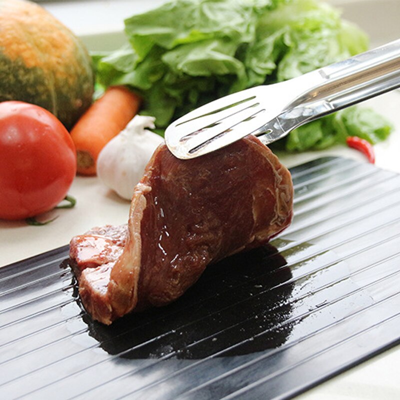 Magia descongelar bandeja placa rápida descongelar bandeja de aquecimento rápido descongelar carne peixe bife comida sem eletricidade microondas
