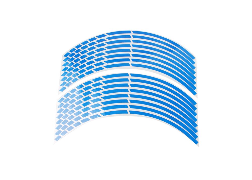 Motorcycle personality modified steel wheel hub sticker for YAMAHA FZ6S FZ6N FZ6R YBR 125 MT-03 MT-25 FAZER600: Blue