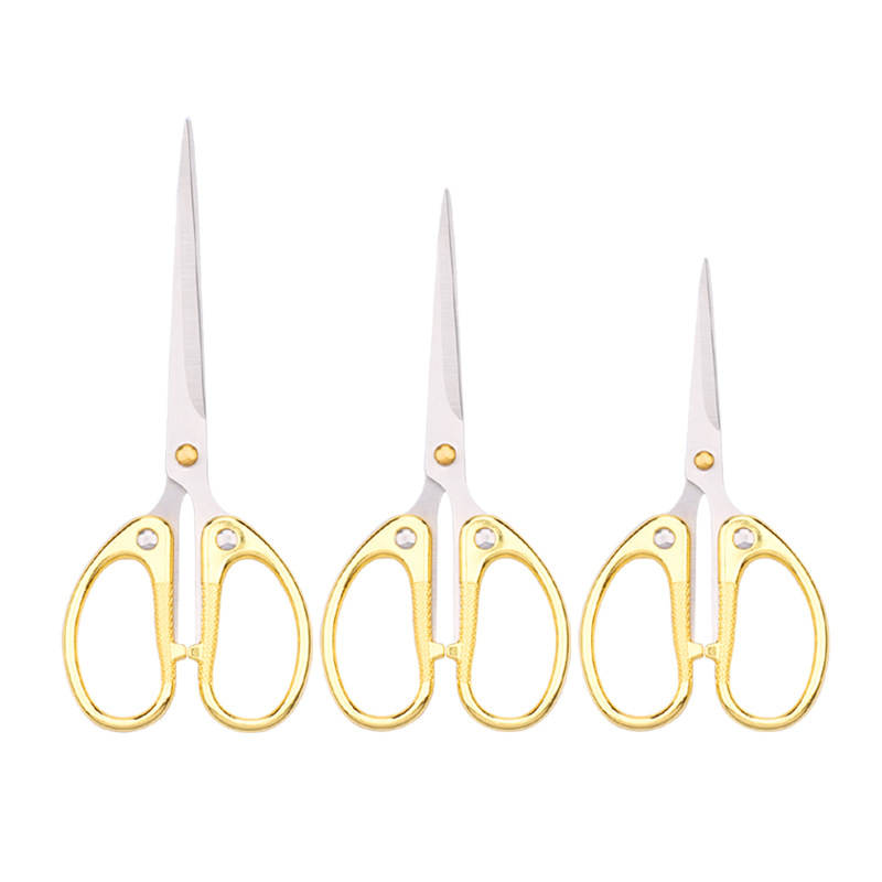 Office Scissors Stainless Steel Zinc Alloy Paper Cutting Scissors Children Students Cut Stationery Scissors