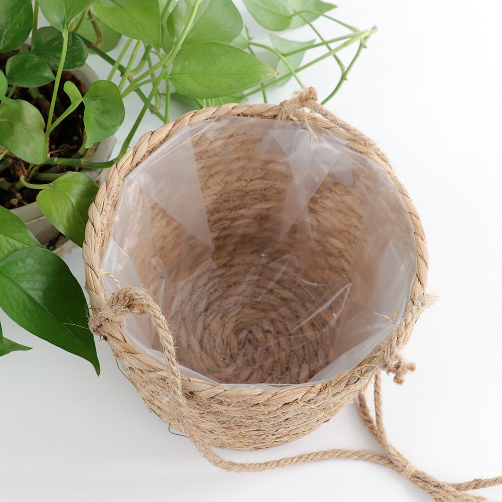 Macramé para planta hecha a mano, soporte de macramé para planta, canasta colgante de almacenamiento, red Vintage Bohemia, maceta, cordón de planta para decoración del hogar