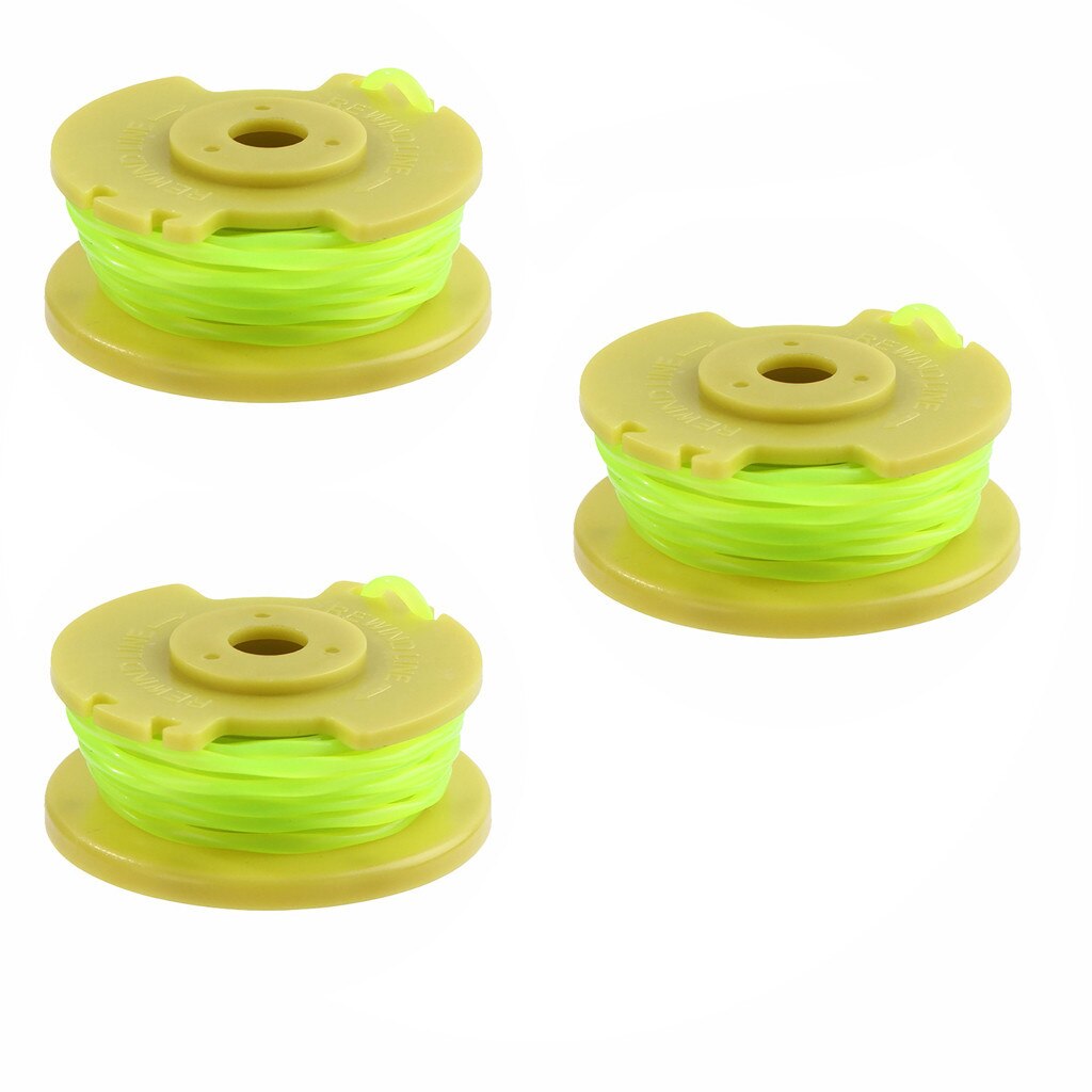 3PCS String Trimmer Line Ryobi One PLUS+ AC80RL3 replacement spool Twisted Line 0.08inch 11ft Garden Tool Accessories