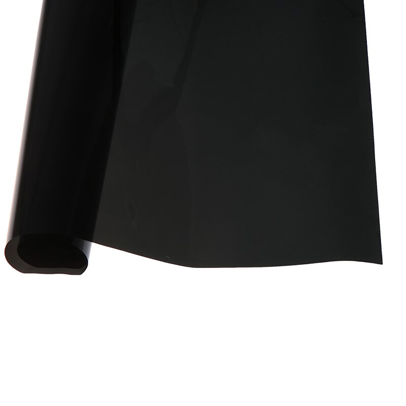 76cm x 6M Black Glass Window Tint Shade Film VLT 1% Auto Car Roll Car exterior decorations