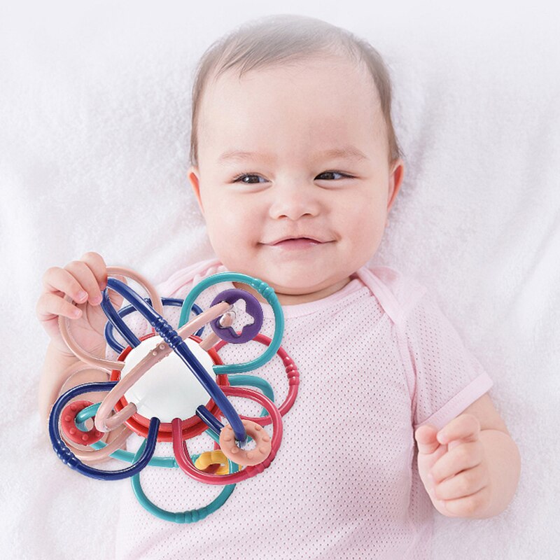 Baby Toys for Toddlers 0 12 Months Infant Bed Rattle Bell Soft Teether Plastic Ball Activity Game Juguetes Bebe Boys Girls