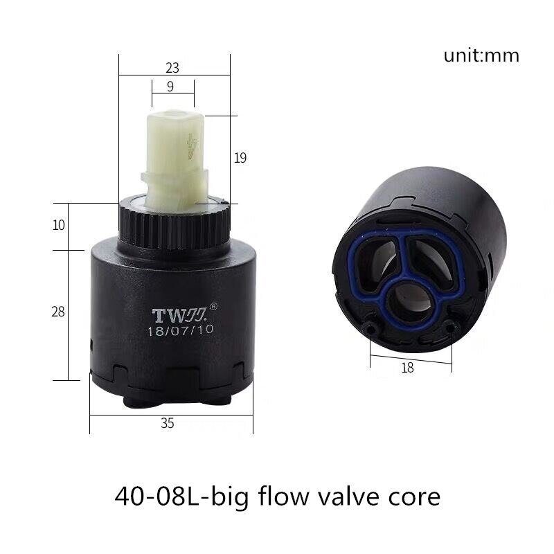 Tap Mixingspool Valve 25mm/35mm/40mm Ceramic Cartridge Faucet Cartridge Mixer Kitchen Bath Basin Shower Faucet Accessories: 16