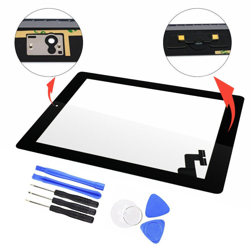 For iPad 2/3/4/Mini/Mini 2/3/Air/Air 2 Touch Screen Digitizer Outer Panel Front Glass Sensor Replacement