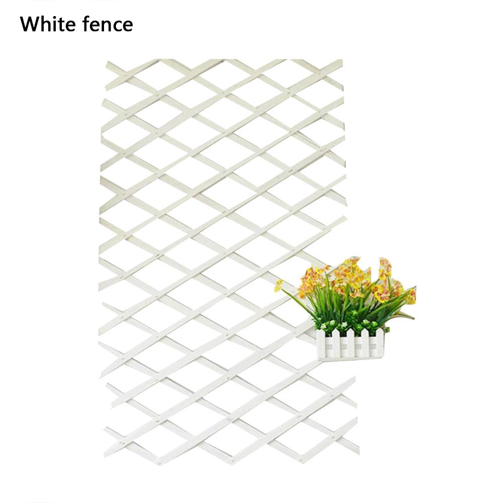 55cm Extendable Instant Fence Outdoor Wooden Garden Wall Fence With Leaves Garden Balcony Vine Frame Wedding Props Decoration: 02