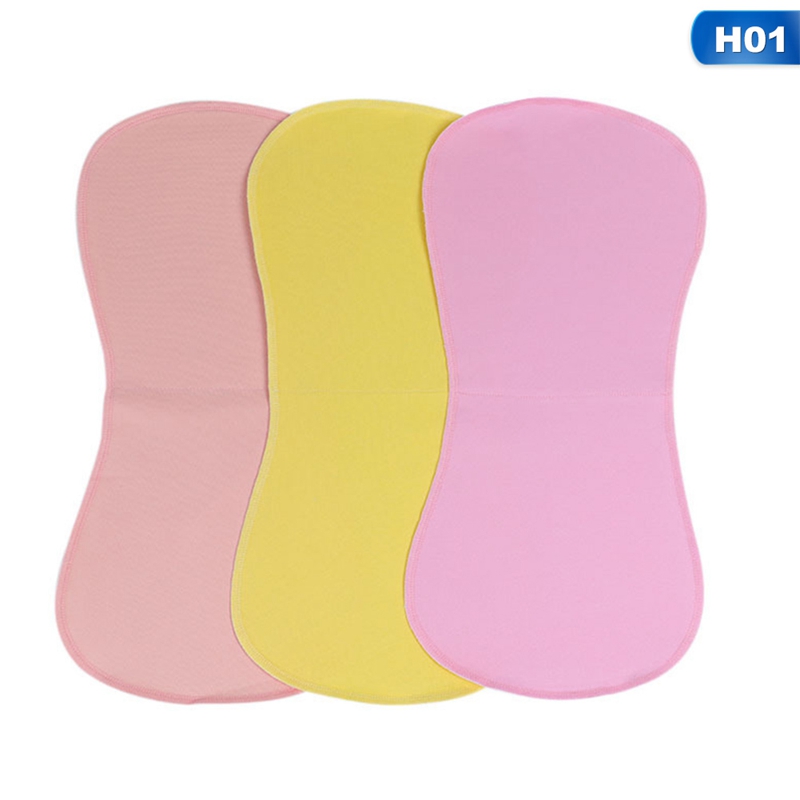 3 pcs/Lot Double couche imperméable pur coton bébé serviette d'alimentation maman épaule crachant coussin de lait pour les enfants: H01