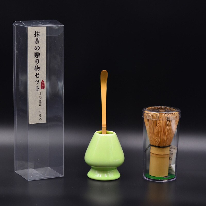 Japanese-style Tea Pot Matcha Mixing Brushing Tea Pot Household Tea Tool Three-piece Set Tea Spoon Tea Pot Holder: 05