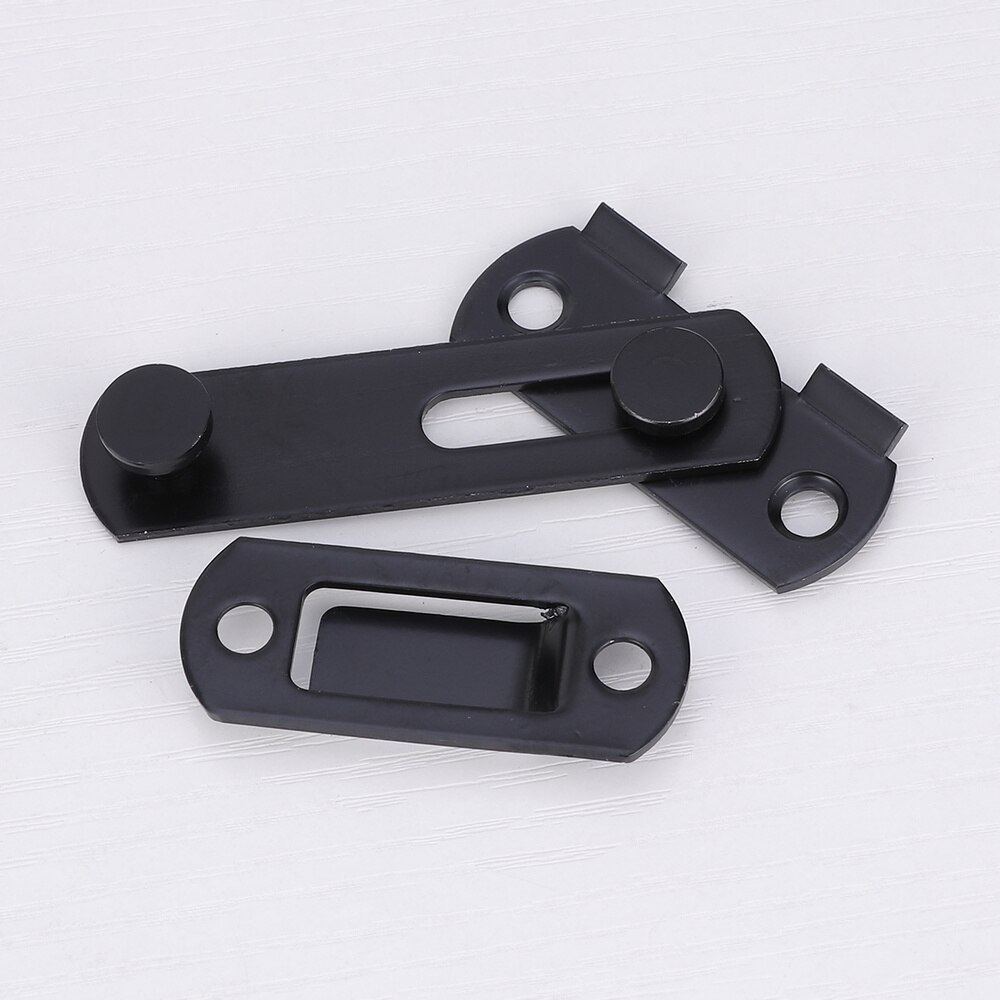 2pcs Stainless Steel Rust-proof Door Hasp Gate Latches Safety Door Lock for Doors Windows Cabinets Gates Furniture: 10X2.1cm