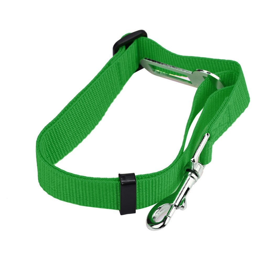 Huisdier Autogordel 2.5Cm Materiaal Huisdier Veiligheid Riem Hond Trekkabel Hond Veiligheidsgordel: green