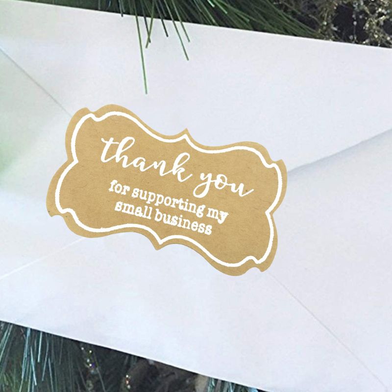 250pcs Thank You for Supporting My Small Business Stickers Handmade Baking Label