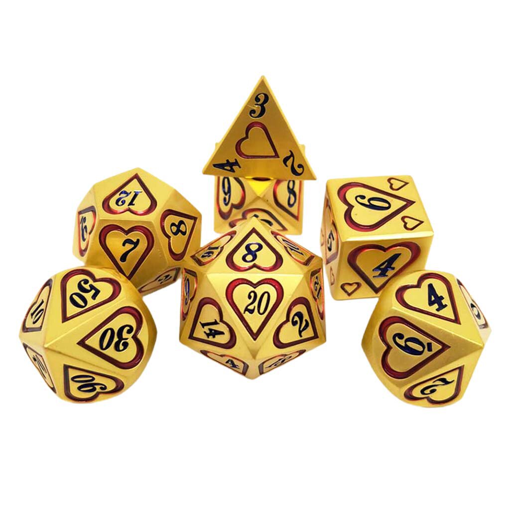 7Pcs Polyhedrale Dobbelstenen Set Voor Mtg Dnd Trpg Rollenspel Board Game Rekwisieten Levert D4 D6 D8 D10 D12 d20Multi Side Dobbelstenen