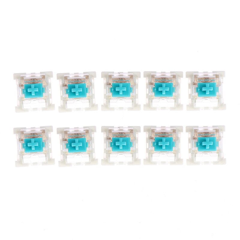 10Pcs Outemu Mx Switches 3 pin Mechanical Keyboard Black Blue Brown Switches Mechanical Keyboard Switch Shaft for CIY Socket: green