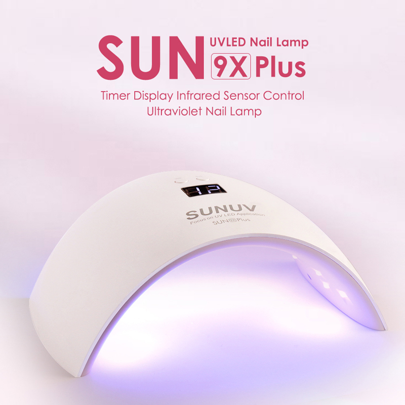 SUNUV SUN9x Plus 36 w voor UV Gel LED Gel Nagellak Machine Infrarood Sensor Timer Set Nagel Lamp UV lamp Nail Droger