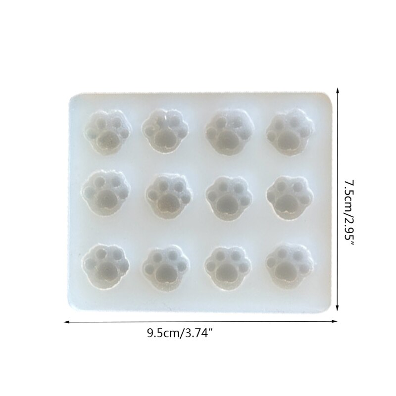 1pc/3 stück glänzende silikonformen, kleine bären-haarnadelform, diy-schlüsselanhänger-anhänger-schmuckformen aus epoxidharz